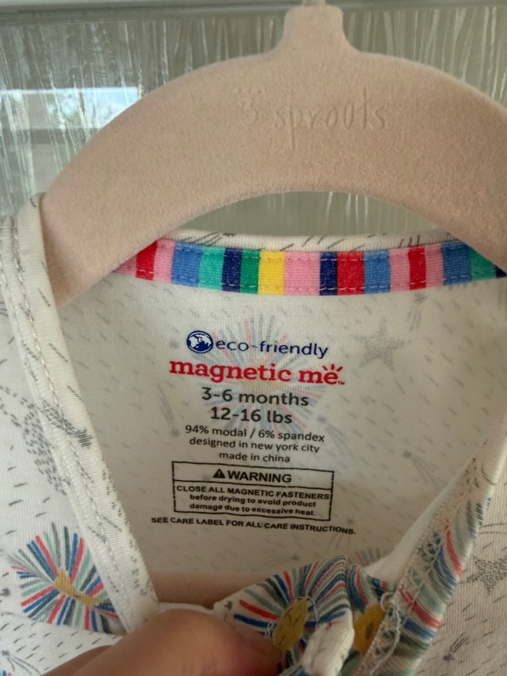 Set of 2 Magnetic Me Onesies (3-6 month) - Picture 3 of 6